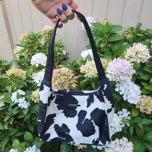 Fuzzy 90s Y2K Cowprint Purse